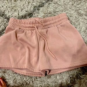 Light pink comfy shorts